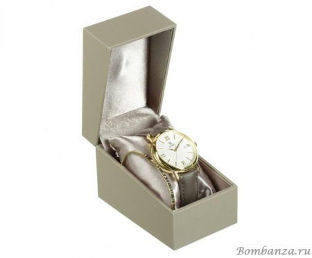 Часы Qudo, Varese, 804088 BR/G. Браслет в подарок